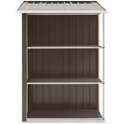 Сарай-хозблок с полкой с этажеркой VidaXL 47105 205x130x183 (Brown) Thumb