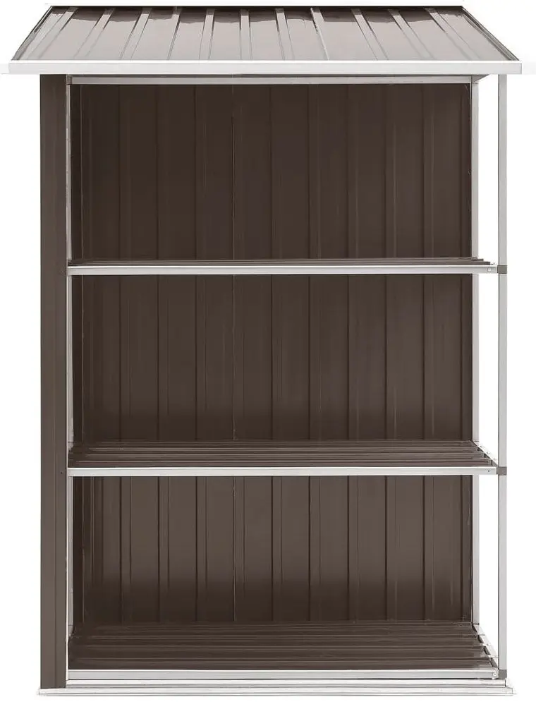 Сарай-хозблок с полкой с этажеркой VidaXL 47105 205x130x183 (Brown)