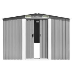 Сарай-хозблок VidaXL 143341 257x298x178 (Grey) Thumb