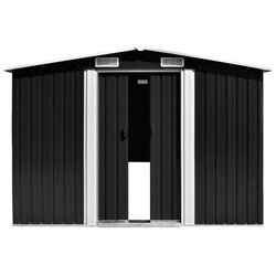 Сарай-хозблок VidaXL 143342 257x298x178 (Anthracite) Thumb