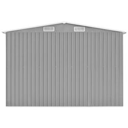 Сарай-хозблок VidaXL 143345 257x392x181 (Grey) Thumb