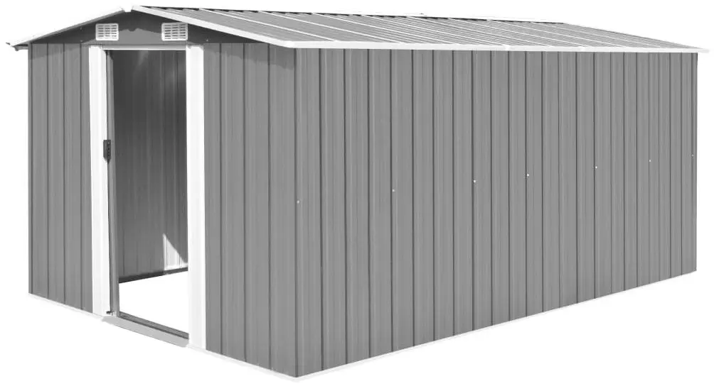 Сарай-хозблок VidaXL 143345 257x392x181 (Grey)