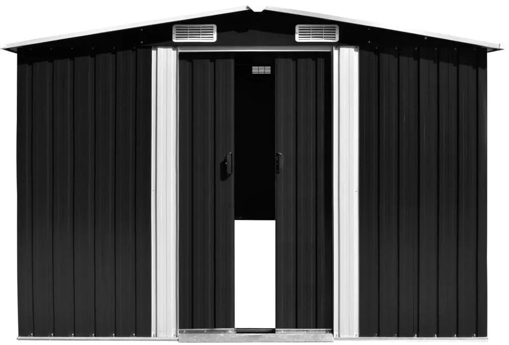 Сарай-хозблок VidaXL 143346 257x392x181 (Anthracite)