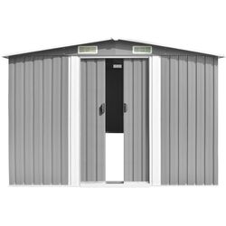 Сарай-хозблок VidaXL 143349 257x489x181 (Grey) Thumb