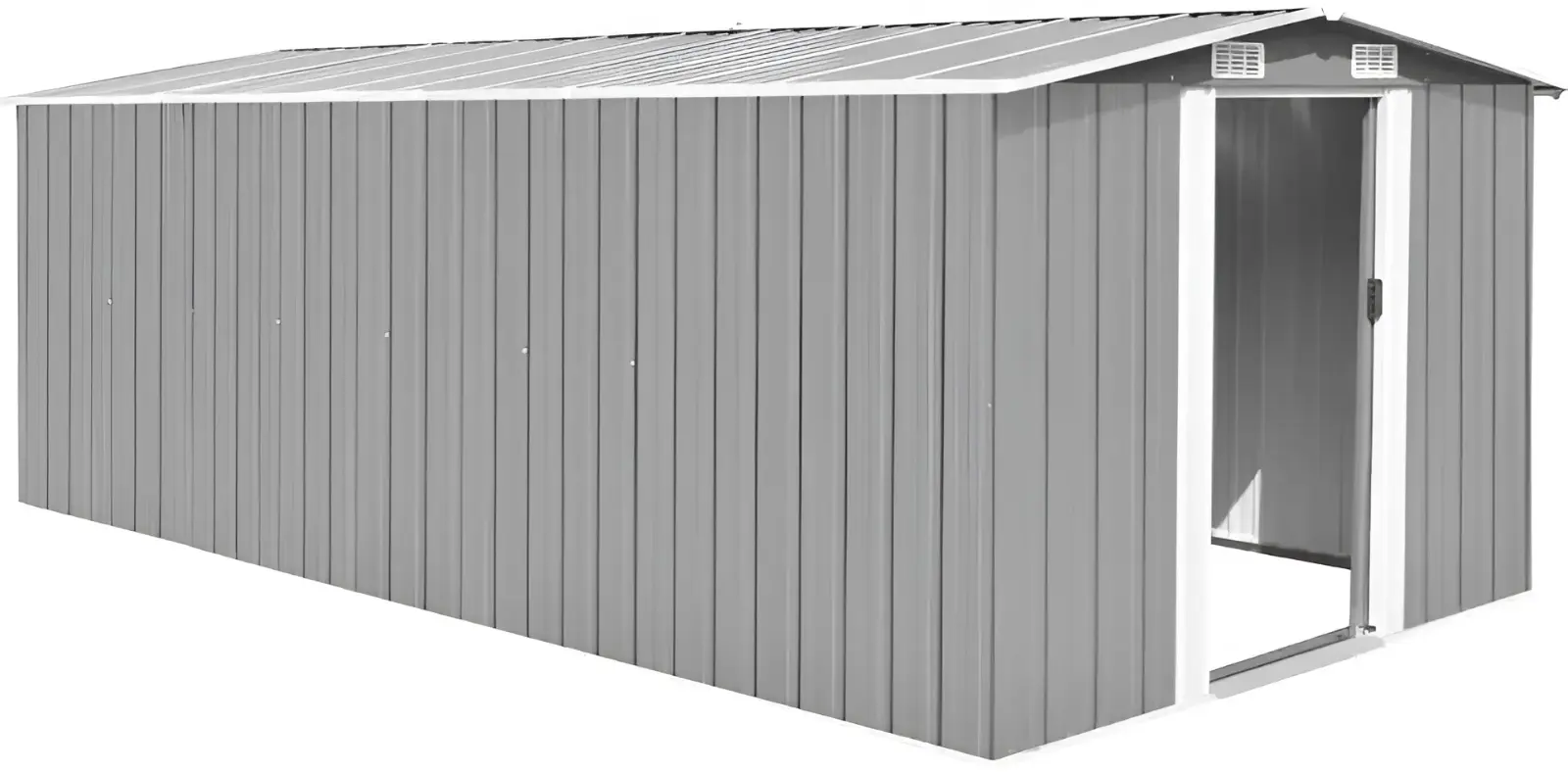 Сарай-хозблок VidaXL 143349 257x489x181 (Grey)