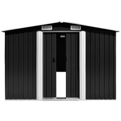 Casuta gradina VidaXL 143350 257x489x181 (Anthracite) Thumb