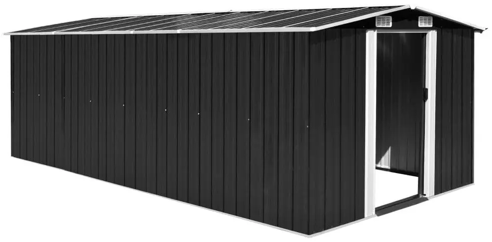 Casuta gradina VidaXL 143350 257x489x181 (Anthracite)