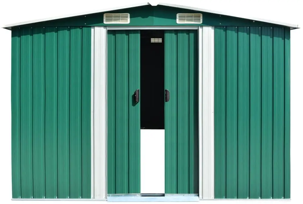 Сарай-хозблок VidaXL 143352 257x580x181 (Green)