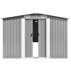 Сарай-хозблок VidaXL 143353 257x580x181 (Grey) Thumb