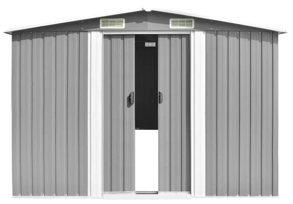 Сарай-хозблок VidaXL 143353 257x580x181 (Grey)