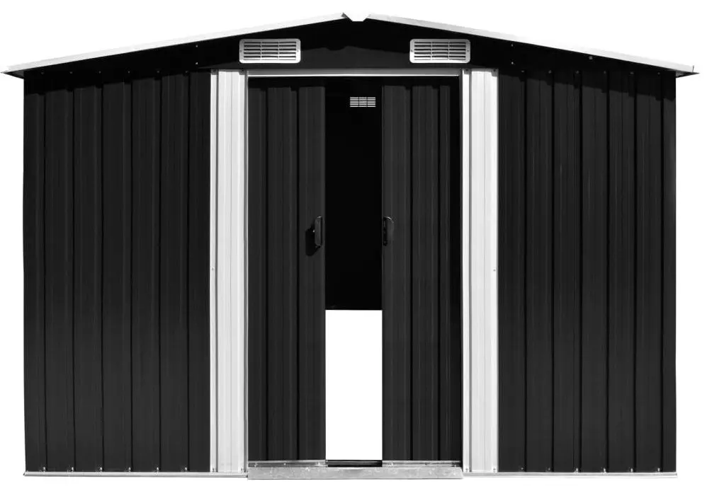 Casuta gradina VidaXL 143354 257x580x181 (Anthracite)