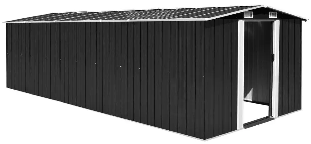 Casuta gradina VidaXL 143354 257x580x181 (Anthracite)