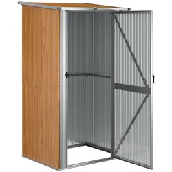 Casuta gradina VidaXL 150902 118.5x97x209.5 (Natural) Thumb