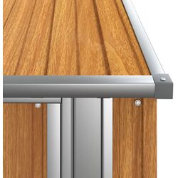 Casuta gradina VidaXL 150902 118.5x97x209.5 (Natural) Thumb