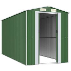 Сарай-хозблок VidaXL 3147430 192x440x223 (Green) Thumb