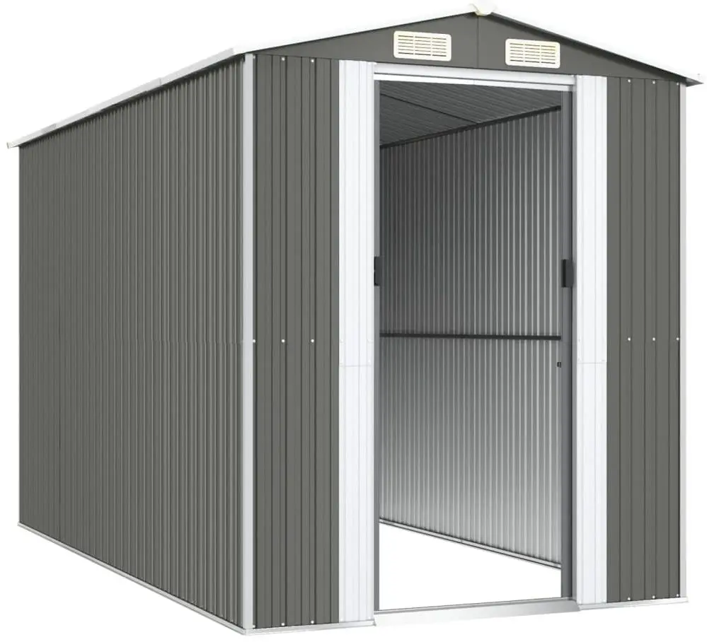 Casuta gradina VidaXL 3147440 192x357x223 (Grey)