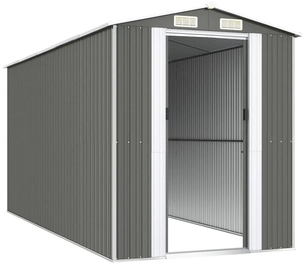 Сарай-хозблок VidaXL 3147441 192x440x223 (Grey)