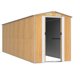 Casuta gradina VidaXL 3147476 192x606x223 (Light Brown) Thumb