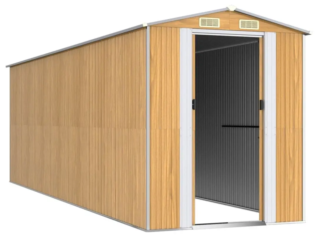 Casuta gradina VidaXL 3147476 192x606x223 (Light Brown)