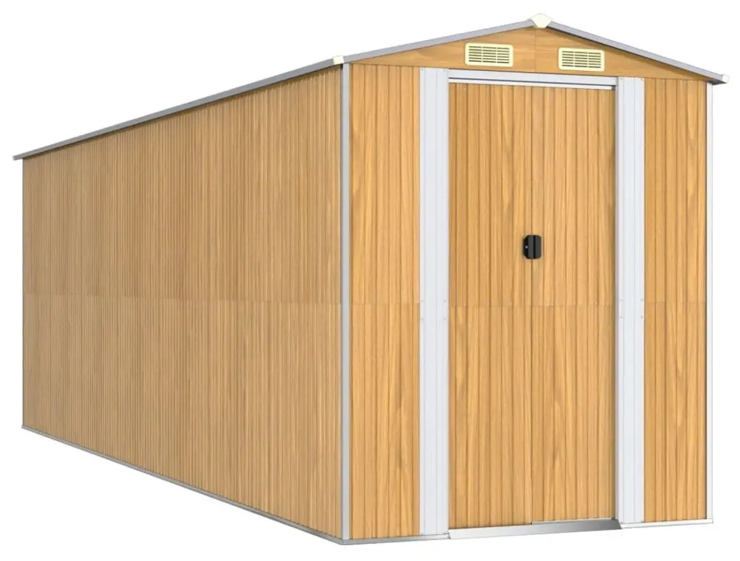Casuta gradina VidaXL 3147476 192x606x223 (Light Brown)
