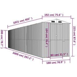 Casuta gradina VidaXL 3147481 192x1021x22 (Light Brown) Thumb