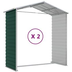 Сарай-хозблок VidaXL 3188232 191x215x198 (Green) Thumb