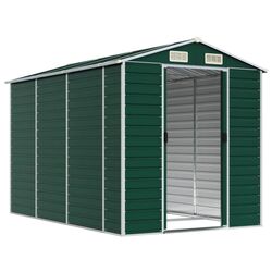 Сарай-хозблок VidaXL 3188233 191x300x198 (Green) Thumb