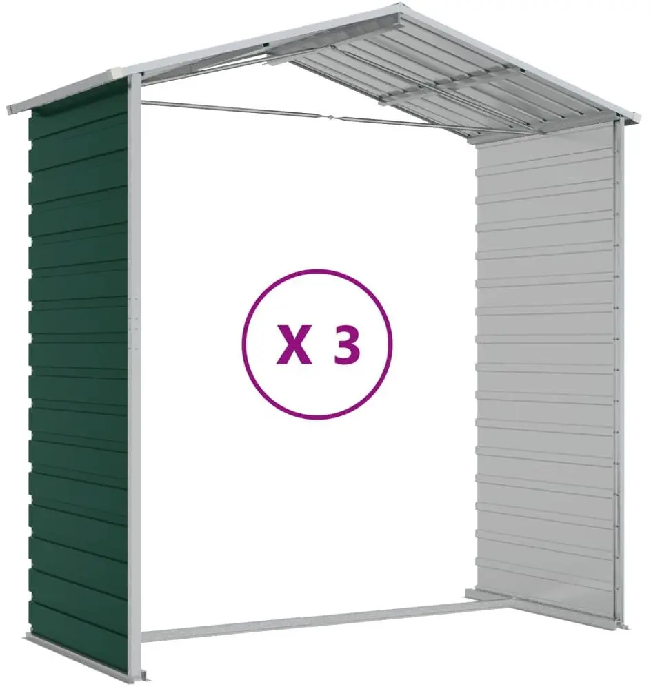 Сарай-хозблок VidaXL 3188233 191x300x198 (Green)