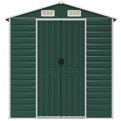 Сарай-хозблок VidaXL 3188234 191x385x198 (Green) Thumb