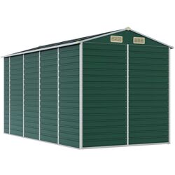 Сарай-хозблок VidaXL 3188234 191x385x198 (Green) Thumb