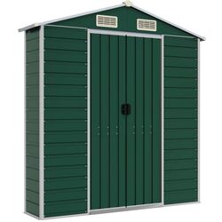 Сарай-хозблок VidaXL 3188234 191x385x198 (Green) Thumb