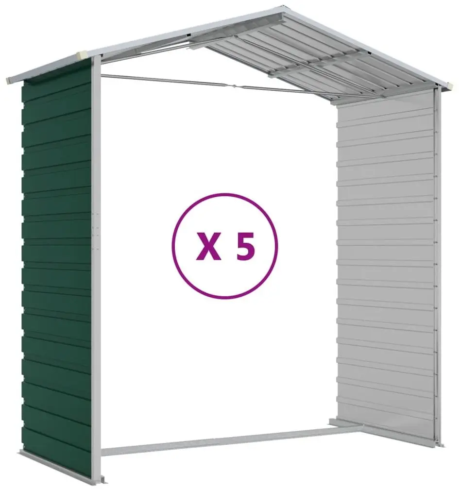 Casuta gradina VidaXL 3188235 191x470x198 (Green)