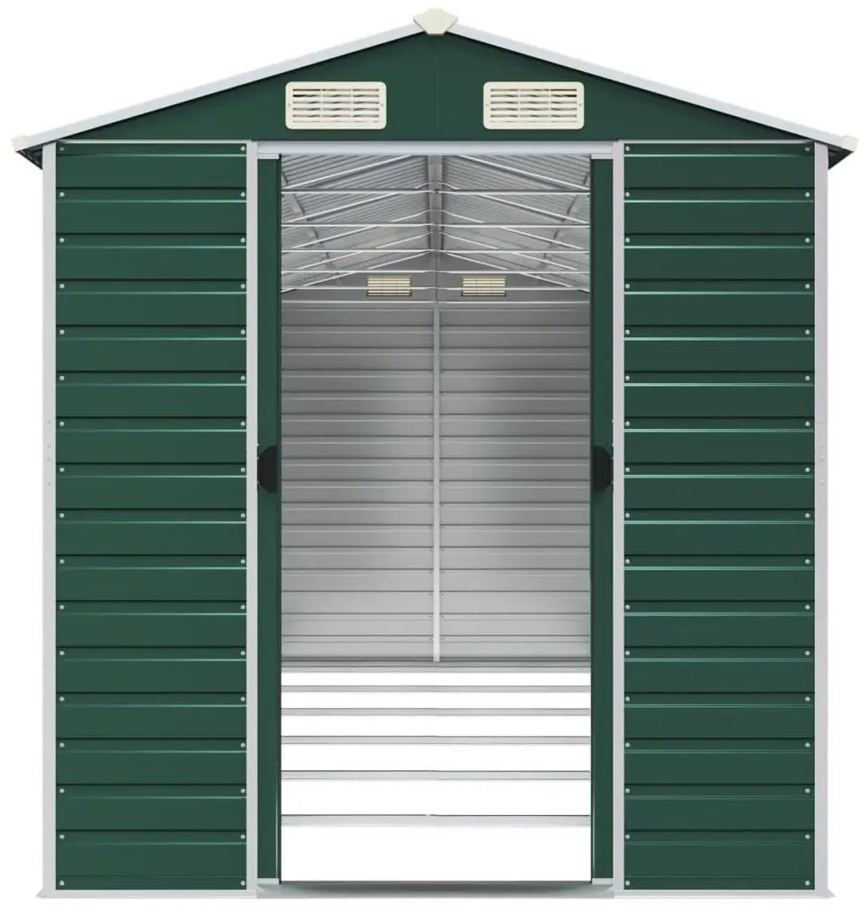 Casuta gradina VidaXL 3188236 191x555x198 (Green)