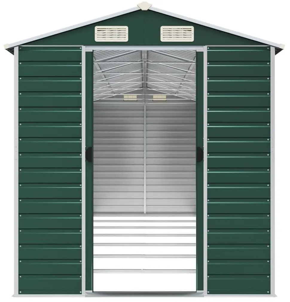 Casuta gradina VidaXL 3188237 191x640x198 (Green)