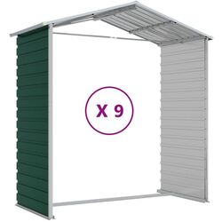 Сарай-хозблок VidaXL 3188239 191x810x198 (Green) Thumb