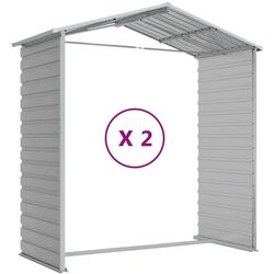 Сарай-хозблок VidaXL 3188243 191x215x198 (Light Grey) Thumb