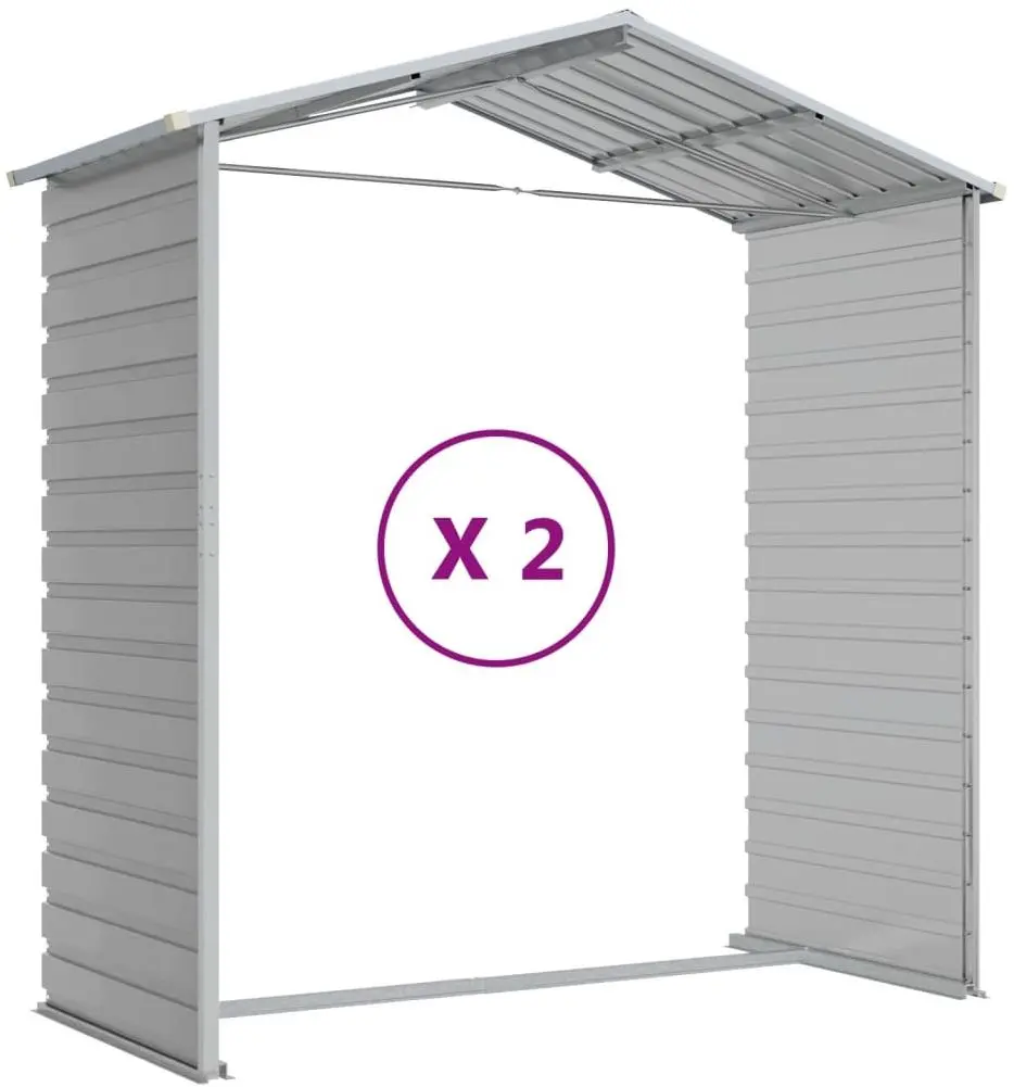 Сарай-хозблок VidaXL 3188243 191x215x198 (Light Grey)