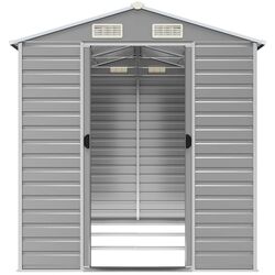 Сарай-хозблок VidaXL 3188244 191x300x198 (Light Grey) Thumb