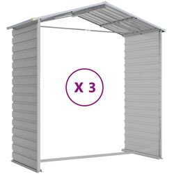 Сарай-хозблок VidaXL 3188244 191x300x198 (Light Grey) Thumb