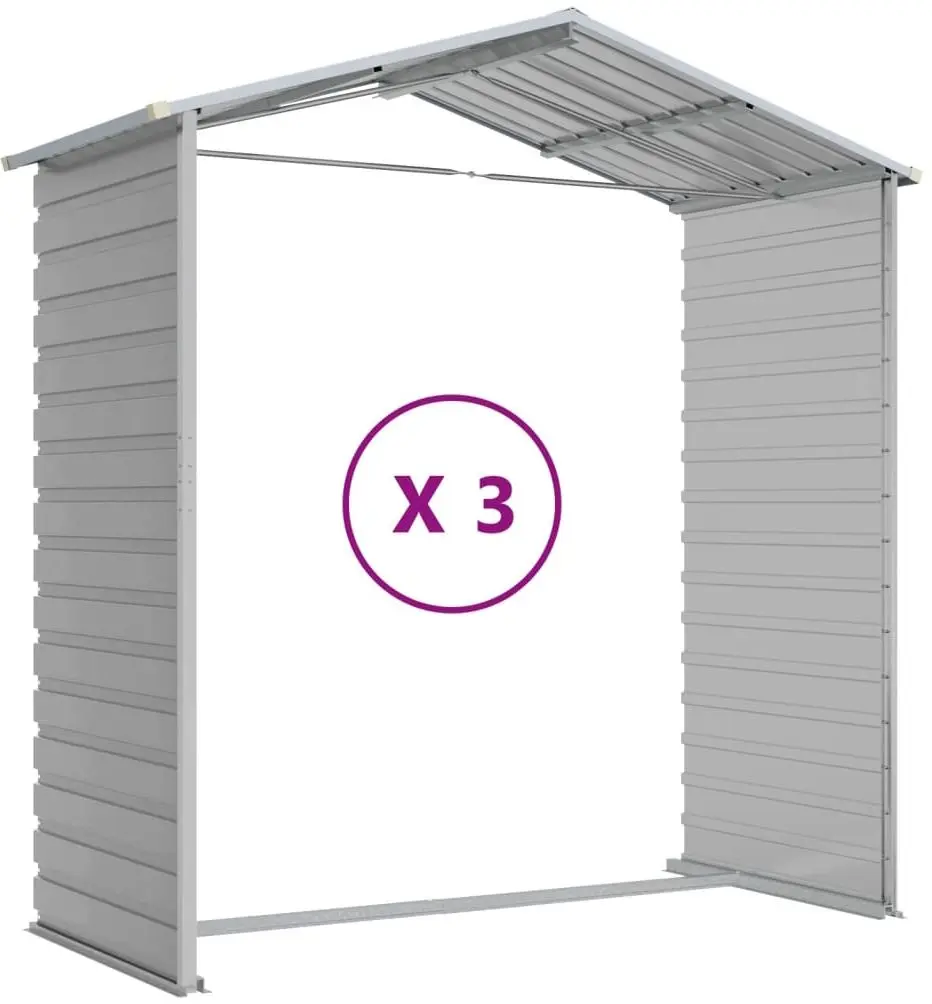 Сарай-хозблок VidaXL 3188244 191x300x198 (Light Grey)