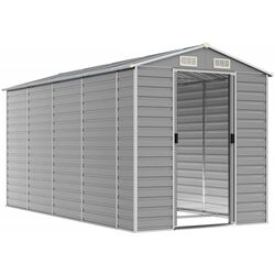 Сарай-хозблок VidaXL 3188245 191x385x198 (Light Grey) Thumb