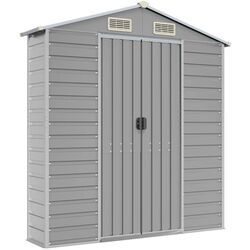 Сарай-хозблок VidaXL 3188245 191x385x198 (Light Grey) Thumb