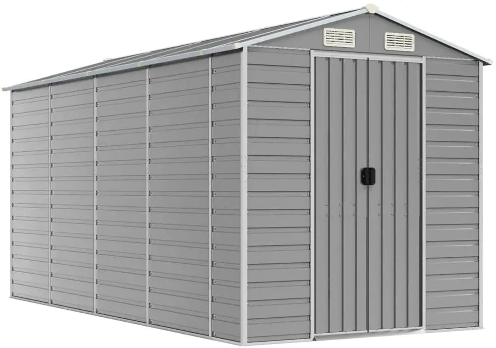 Сарай-хозблок VidaXL 3188245 191x385x198 (Light Grey)