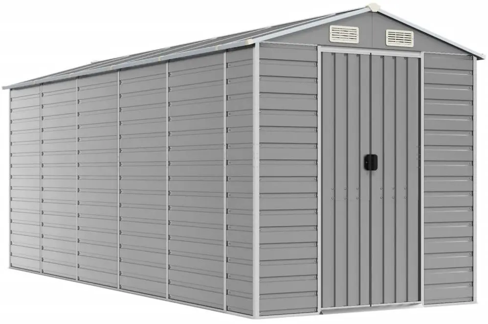 Casuta gradina VidaXL 3188246 191x470x198 (Light Grey)