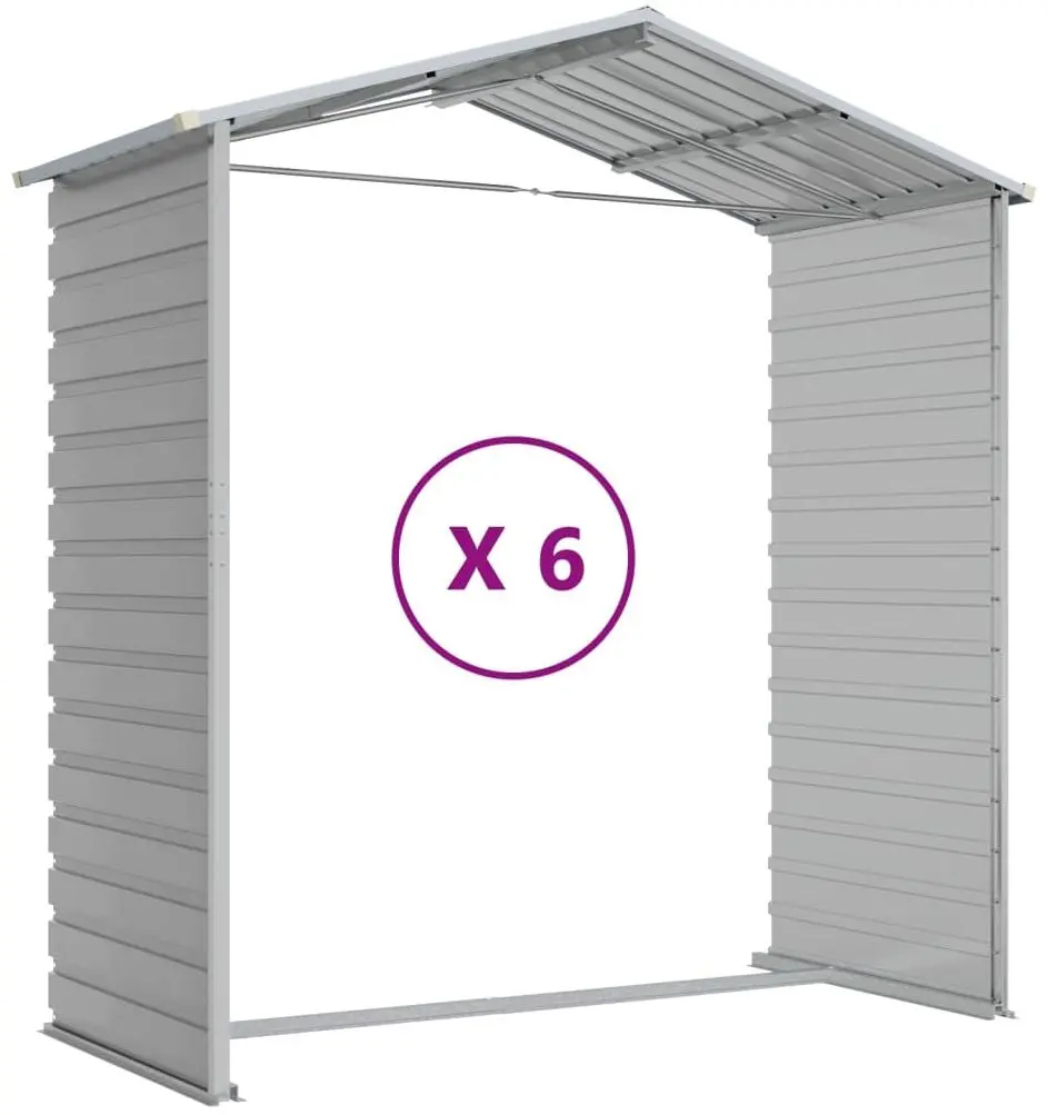 Сарай-хозблок VidaXL 3188247 191x555x198 (Light Grey)