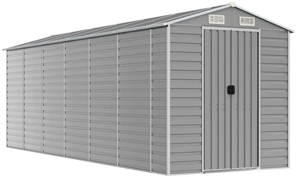 Сарай-хозблок VidaXL 3188247 191x555x198 (Light Grey)