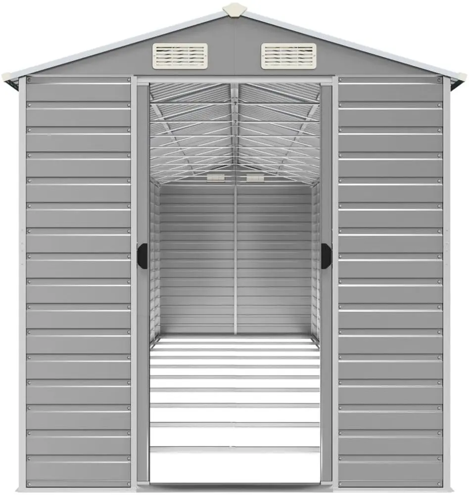 Casuta gradina VidaXL 3188251 191x895x198 (Grey)