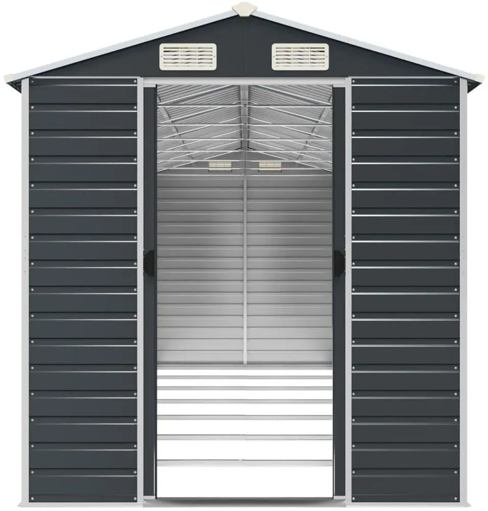 Casuta gradina VidaXL 3188259 191x640x198 (Anthracite)