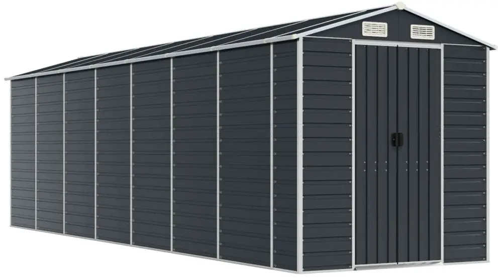 Casuta gradina VidaXL 3188259 191x640x198 (Anthracite)