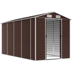 Casuta gradina VidaXL 3188267 191x385x198 (Brown) Thumb